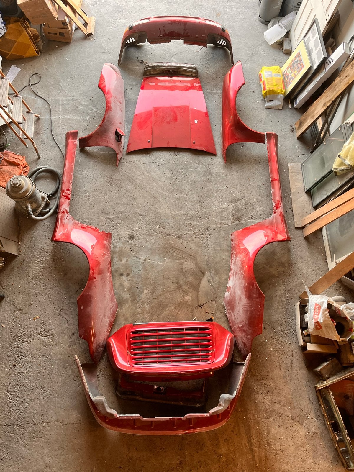 Carrosseriekit Porsche 993 Turbo, Auto-onderdelen, Ophalen, Gebruikt, Porsche, Voor