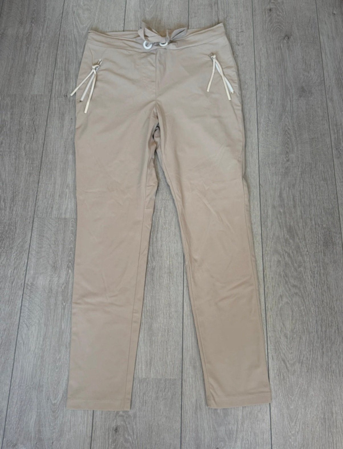 Jane Luhska travelstof broek L nieuwstaat, Ophalen of Verzenden, Zo goed als nieuw, Zwart, Lang