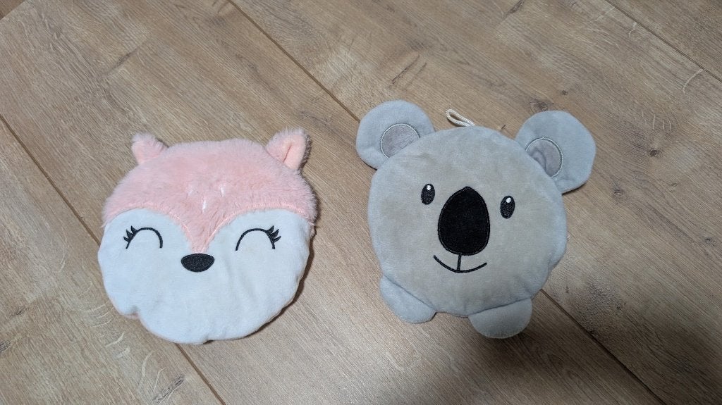2 kersenpit knuffels Vos & Koala, Ophalen of Verzenden, Zo goed als nieuw, Overige typen