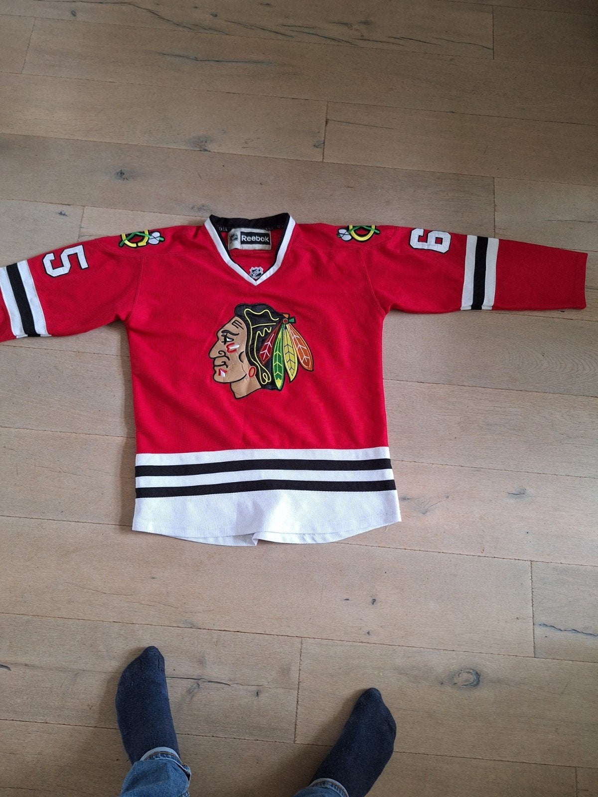 Reebok Chicago Blackhawks NHL Patrick Shaw #65 shirt, Ophalen of Verzenden, Kleding