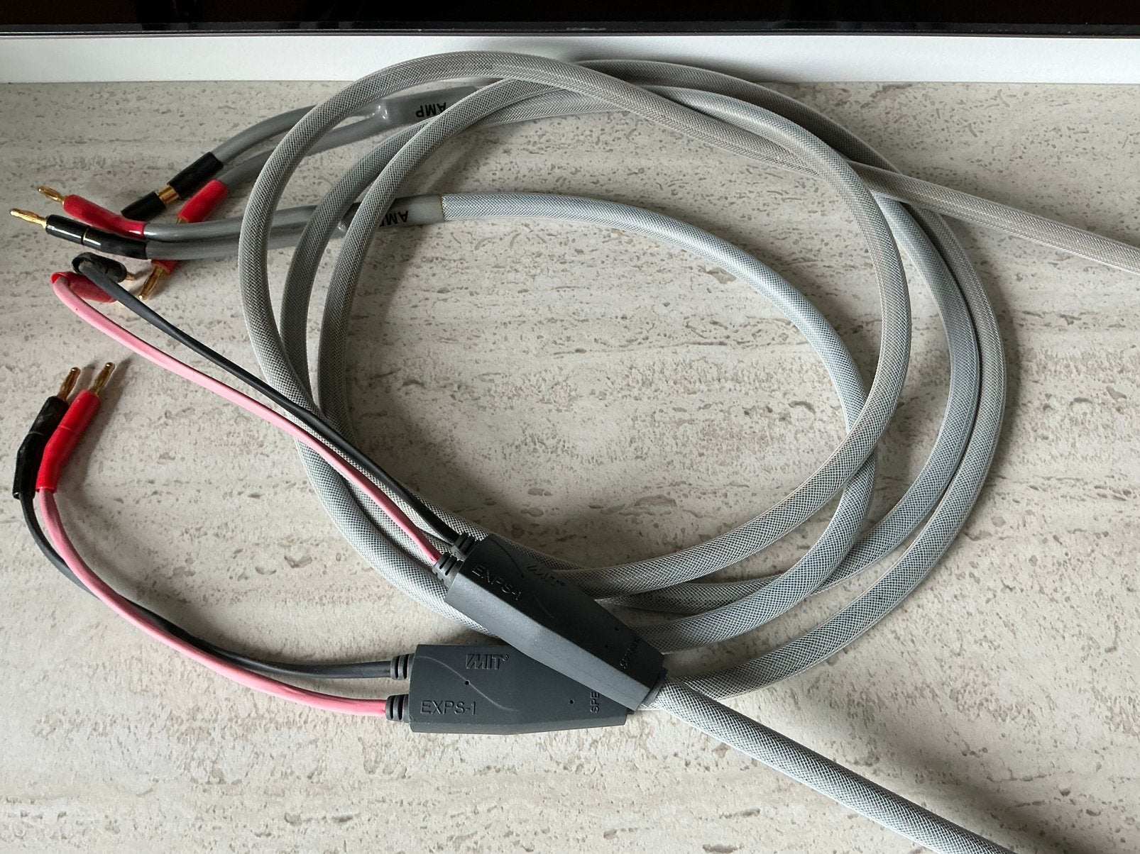 MIT EXPS-1  luidsprekerkabel 2,5 mtr., Audio, Tv en Foto, Audiokabels en Televisiekabels, Ophalen of Verzenden, Zo goed als nieuw