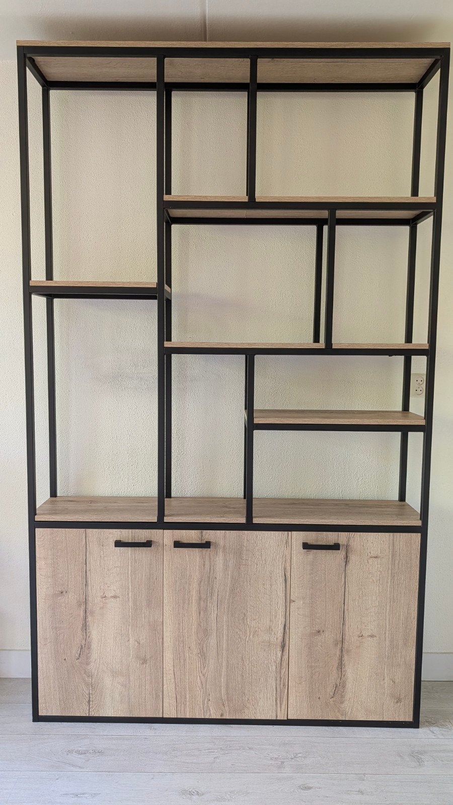 Industriële look: Stalen frame kast, 100 tot 150 cm, 200 cm of meer, Industriëel, 25 tot 50 cm