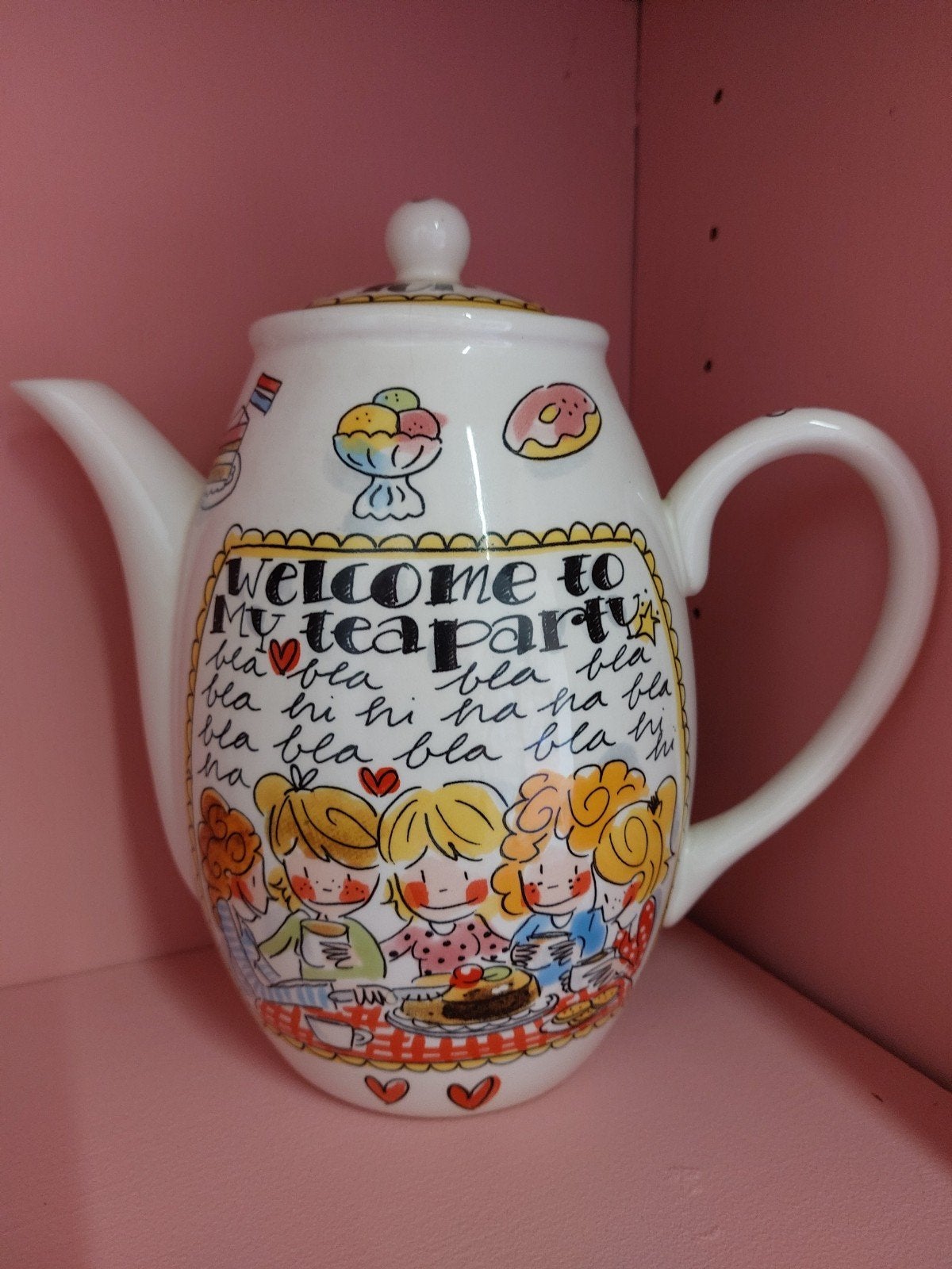Blond Amsterdam theepot, Huis en Inrichting, Blond Amsterdam, Overige typen, Ophalen of Verzenden, Zo goed als nieuw