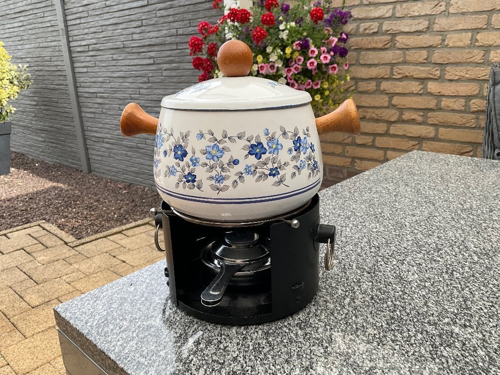 Fondueset, Ophalen, Gebruikt, Brander, Fondueset