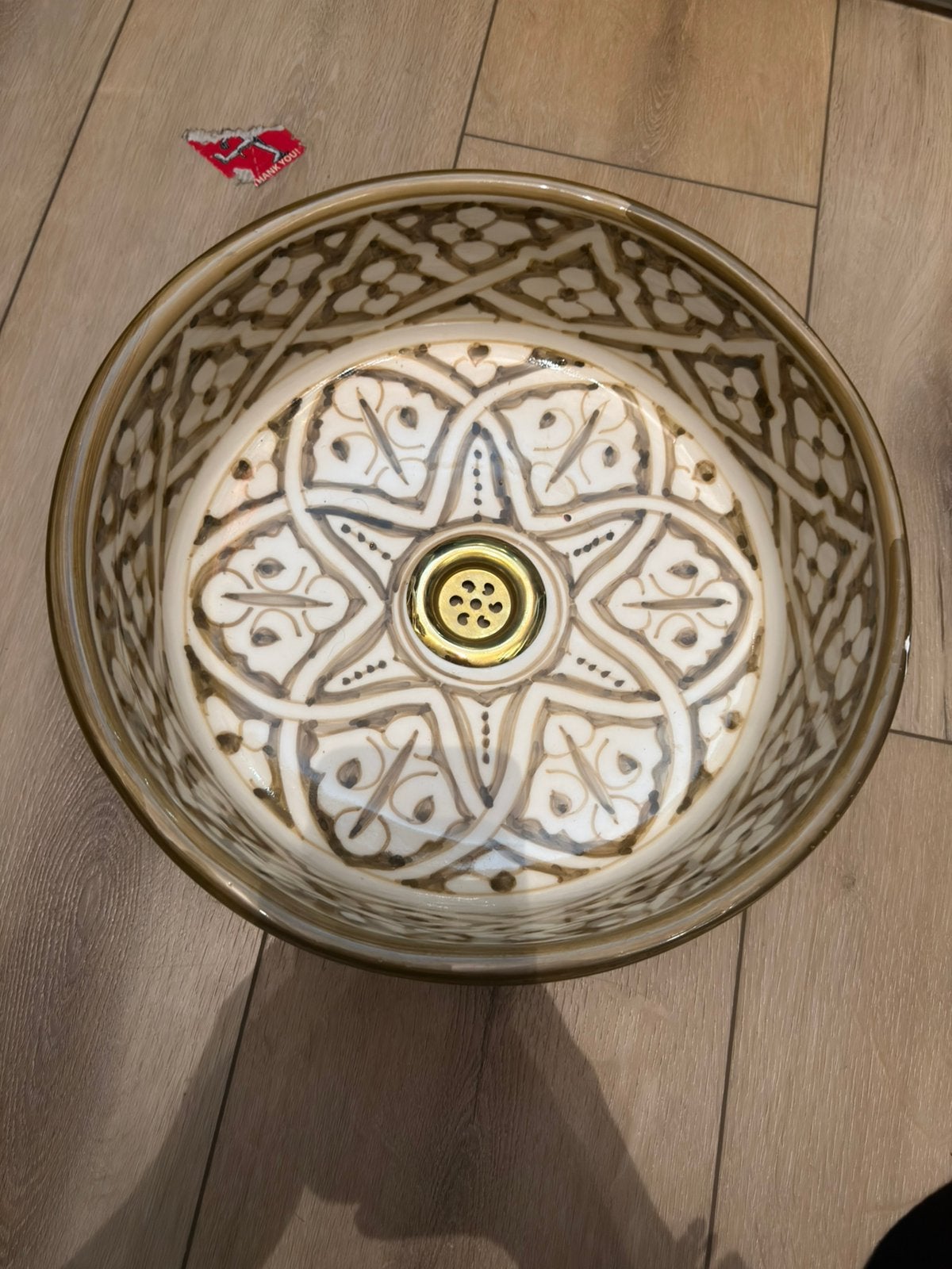 Maprkkaanse waskom 35cm, Ophalen of Verzenden, Zo goed als nieuw