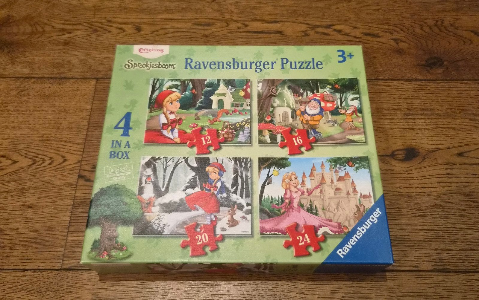 Puzzel 4 in 1 Efteling Sprookjesboom van Ravensburger. 3+, Ophalen of Verzenden, 10 tot 50 stukjes, 2 tot 4 jaar