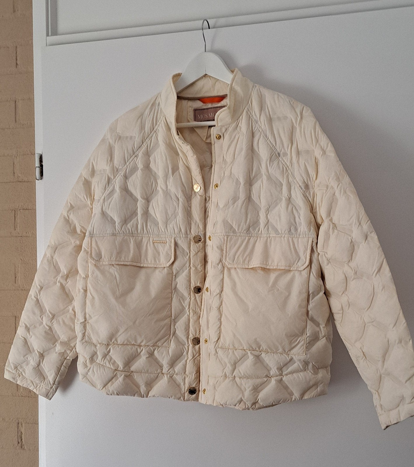 Mos Mosh Khaitie Down Jacket - Crème, Kleding | Dames, Jassen | Zomer, Mos Mosh, Beige, Ophalen of Verzenden, Zo goed als nieuw