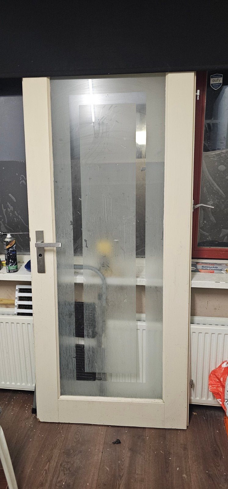 Opdek hout deur, Doe-het-zelf en Verbouw, Deuren en Horren, Ophalen, Glas, Binnendeur, 200 tot 215 cm