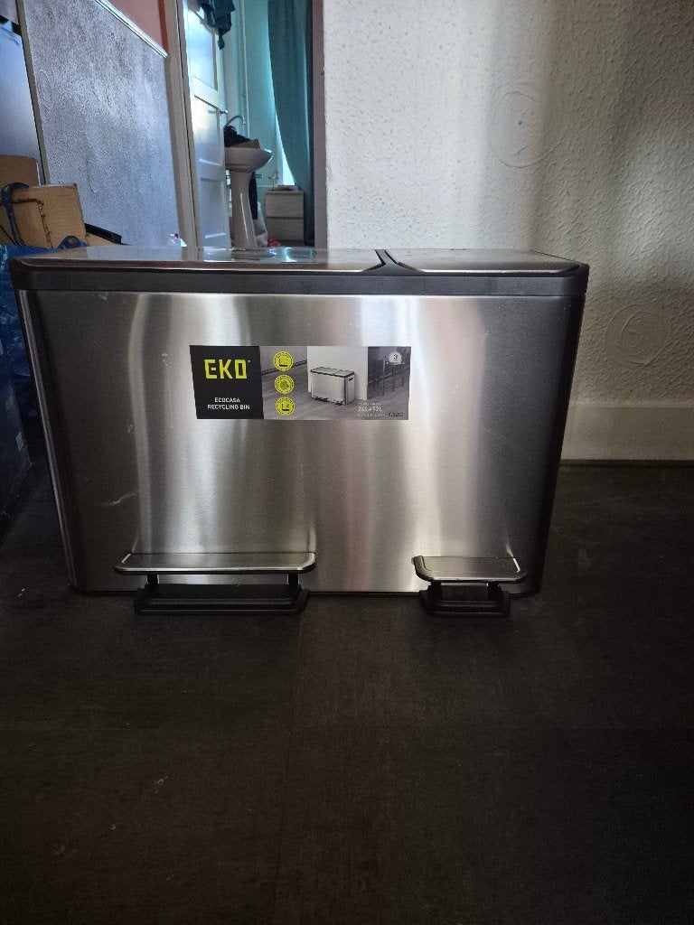 Vuilnisbak, 40 liter of meer, Ophalen, Nieuw, Metaal