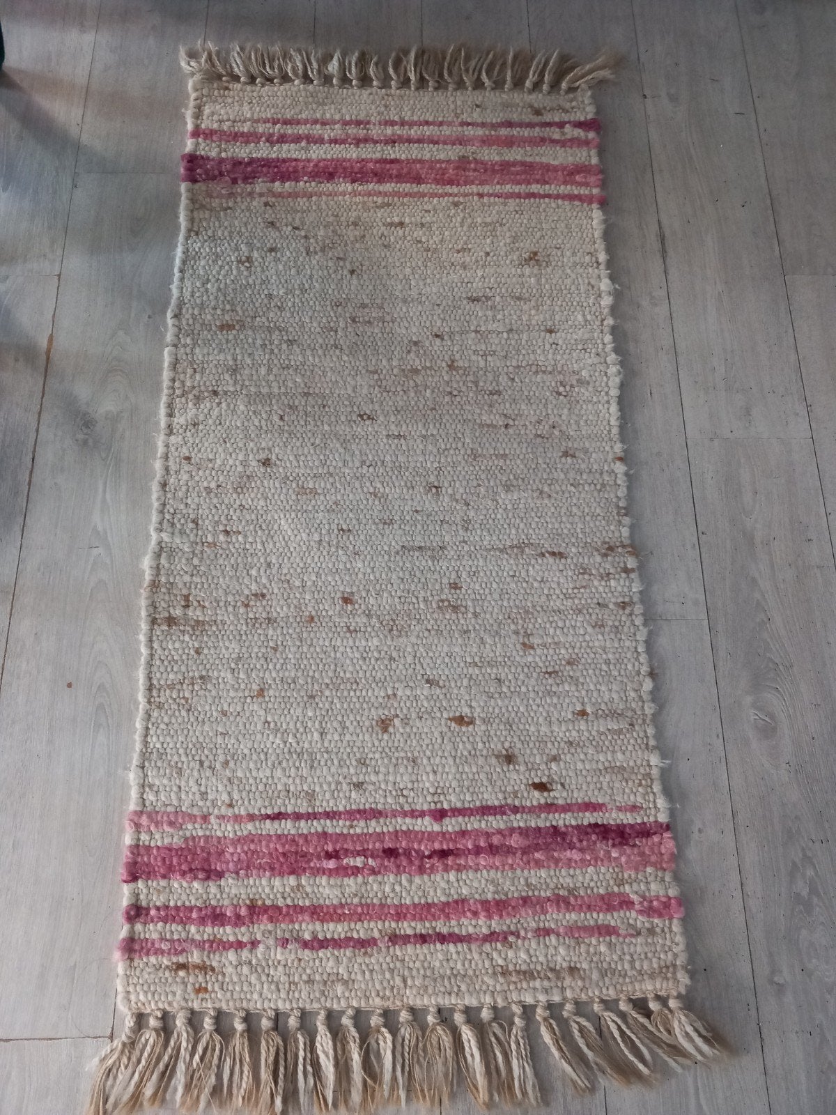100% wollen tapijt Boho Ibiza, Ophalen of Verzenden, Rechthoekig