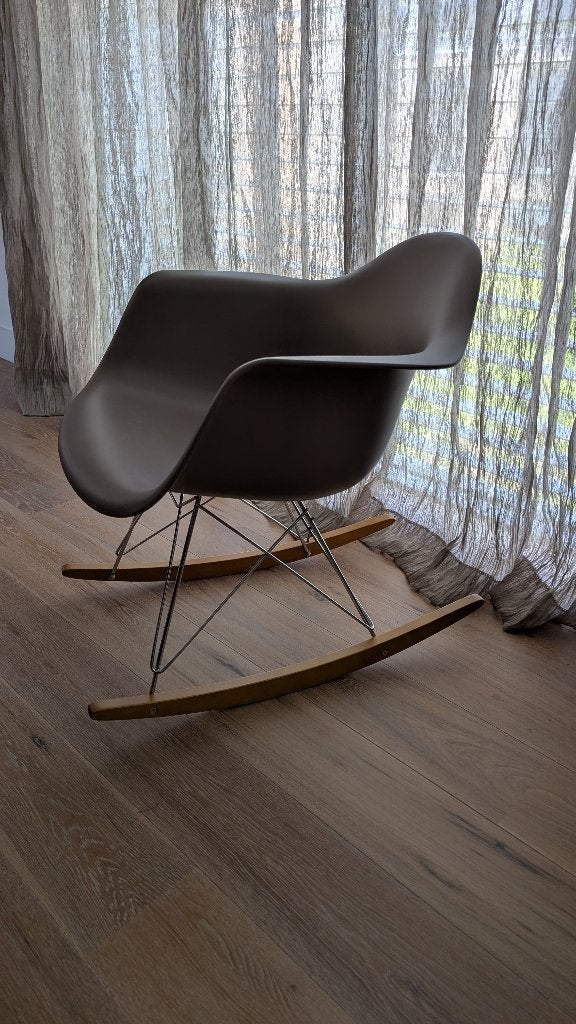 Originele Eames RAR schommelstoel, Ophalen, Kunststof, Zo goed als nieuw, Mid-century