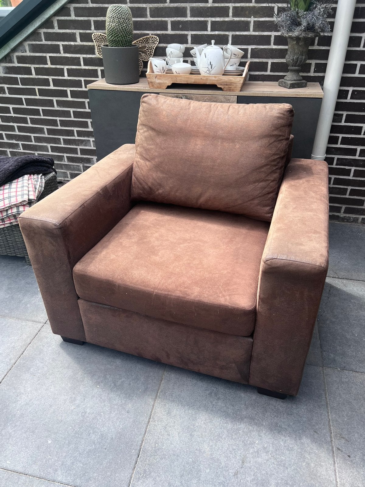 Mooie stoel, fauteuil, Ophalen, Gebruikt, 75 tot 100 cm