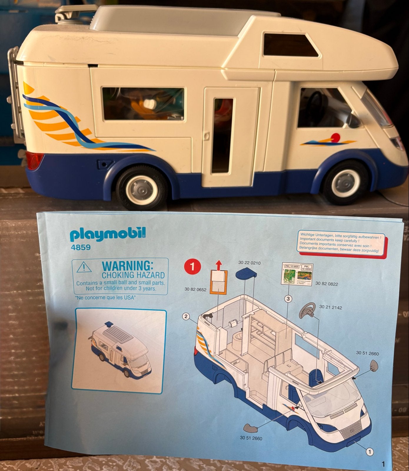 Playmobil Camper set 4859 - Compleet met boekje, Ophalen, Gebruikt, Complete set, Voertuig