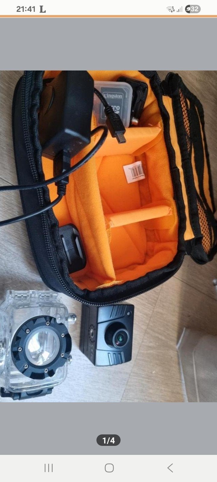 Edge HD10 Action Camera met accessoires en 8GB Micro SD, Ophalen of Verzenden, Zo goed als nieuw, Overige merken