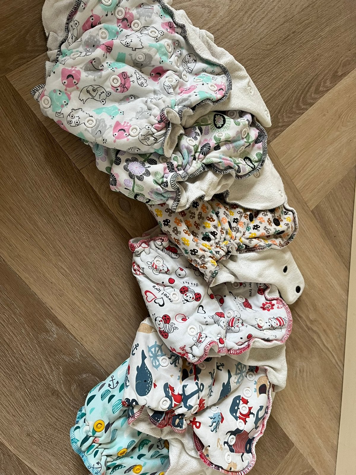 Wasbare luiers - newborn tot zindelijkheid compleet pakket, Ophalen, Gebruikt