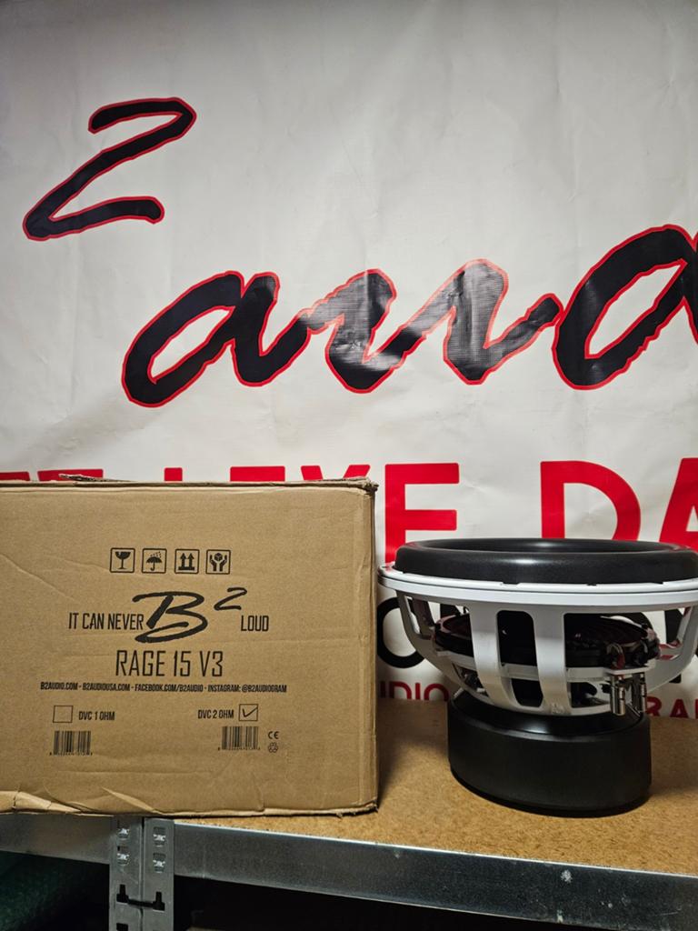 Nieuw!! B2 rage 15inch v3 D2 of D4 ohm subwoofer!!, Ophalen, Nieuw