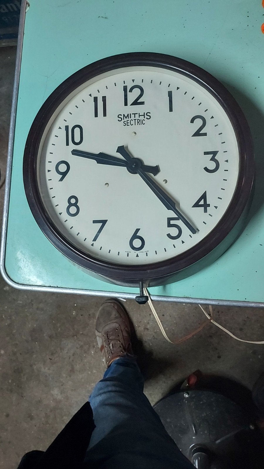 Bakeliet Vintage Smiths Sectric Wandklok - Elektrisch, Ophalen