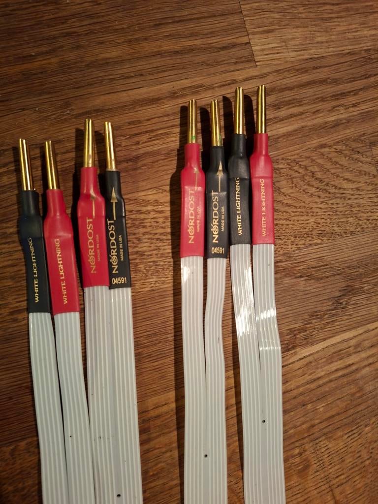 Nordost Leif White Lightning Luidsprekerkabels (2x 3m), Ophalen of Verzenden, Zo goed als nieuw, 2 tot 5 meter, Luidsprekerkabel