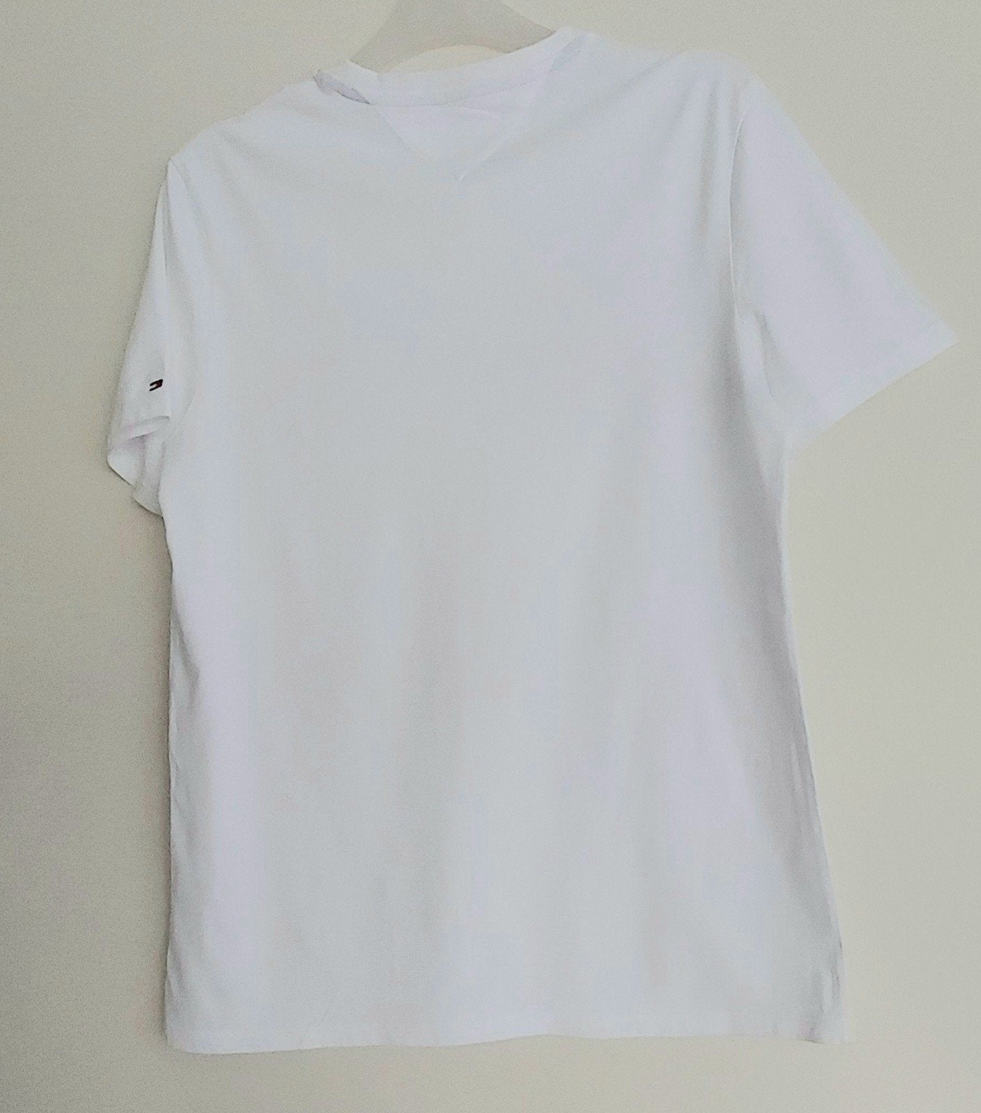 ORIGINEEL "TOMMY HILFIGER" T-SHIRT S/P ZGAN., Ophalen, Wit, Zo goed als nieuw, Korte mouw