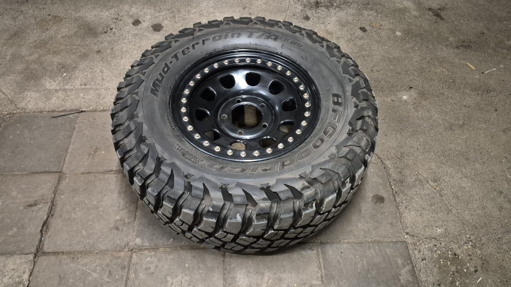 17"x8J Beadlock velgen ET-35 5x150 LandCruiser 100 315/70r17, Ophalen, Gebruikt, Velg(en), 17 inch
