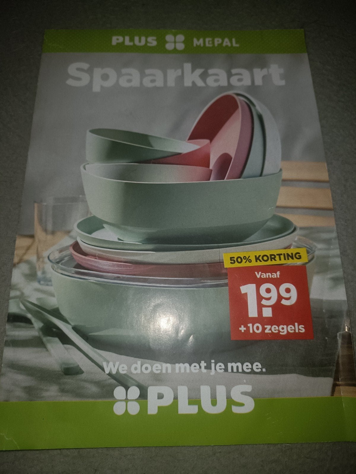 plus servies zegels, Ophalen of Verzenden, Winkel, Super of Benzinepomp, Zegels, Bonnen of Punten