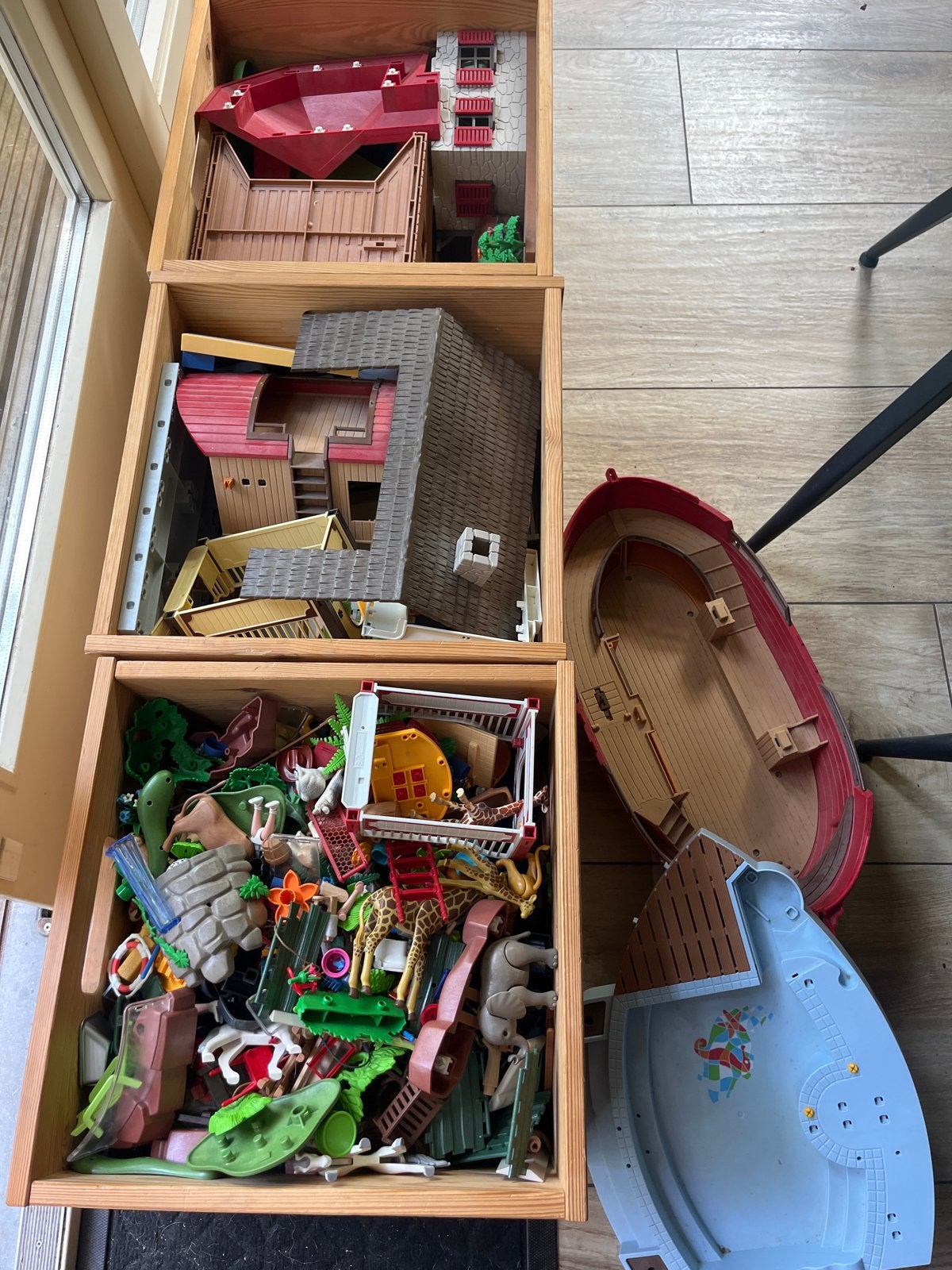 Grote Playmobil set: Boerderij, Ark van Noah en meer!, Ophalen, Gebruikt, Gebouw, Complete set