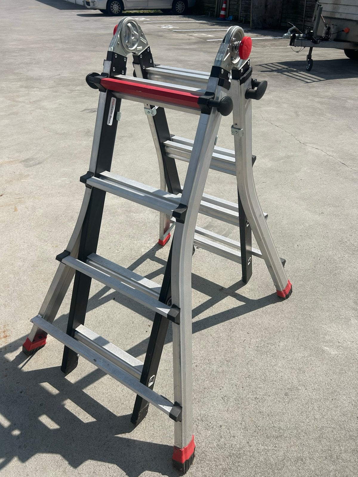 Altrex Pro+ Varitrex Teleprof 4x4 Reformladder, Doe-het-zelf en Verbouw, Ladders en Trappen, Ophalen, Nieuw, Ladder, Opvouwbaar of Inschuifbaar