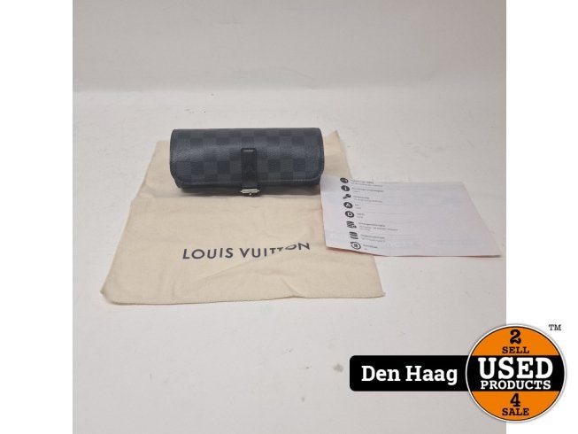 Luis Vuitton 3 Watch Case Damier Graphite Canvas-Nieuwstaat, Louis Vuitton, Zo goed als nieuw, Support@louisvuitton.com, 2 Rue du Pont Neuf
75001 Paris
France