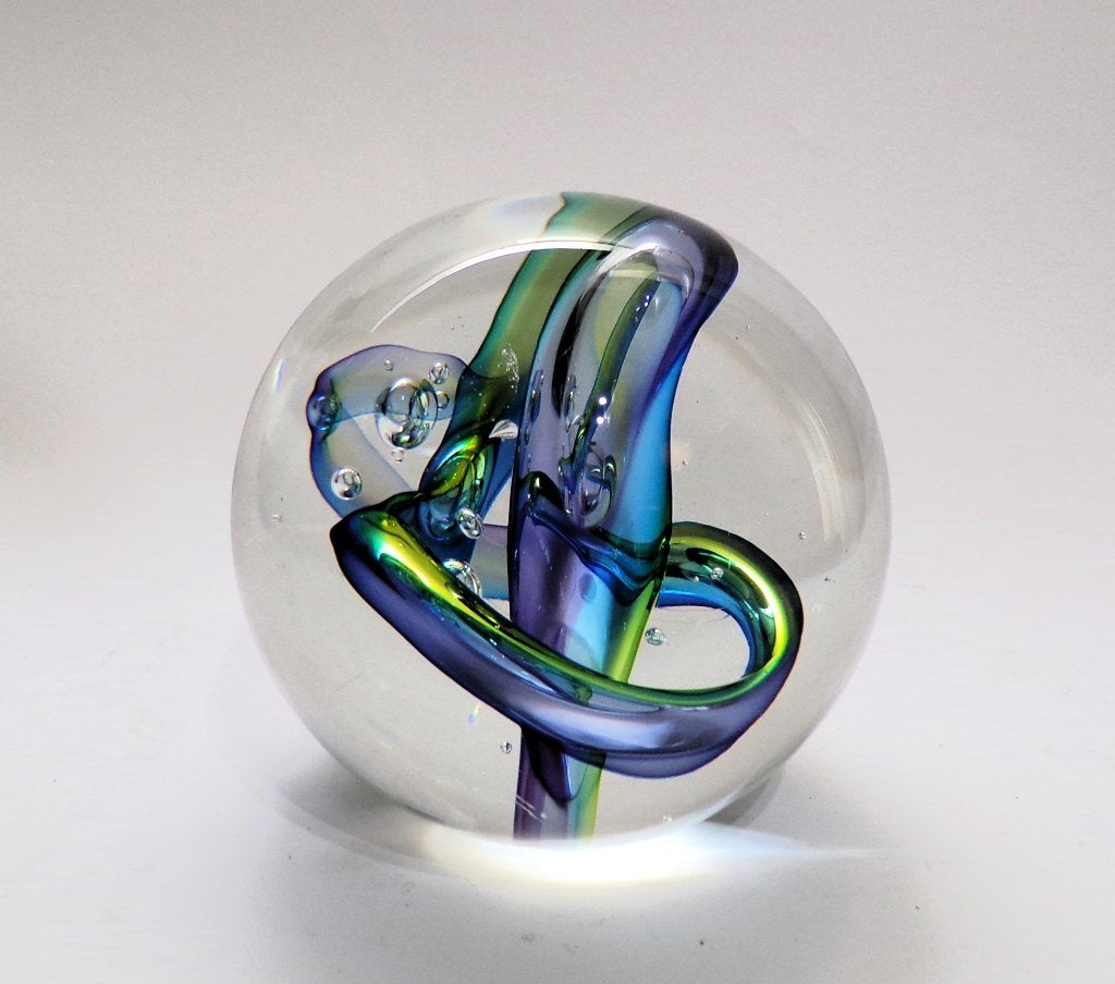 Siem van der Marel glaskunst object Sphere Multicolour, Ophalen of Verzenden