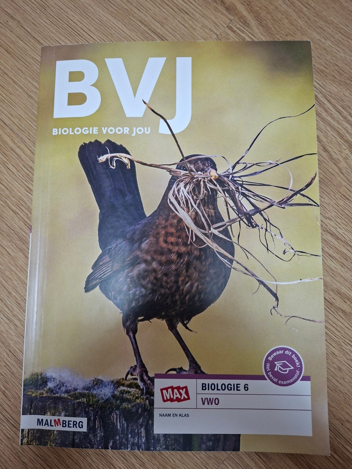 BVJ Biologie 6 VWO - Malmberg, VWO, Biologie, Ophalen of Verzenden, Zo goed als nieuw