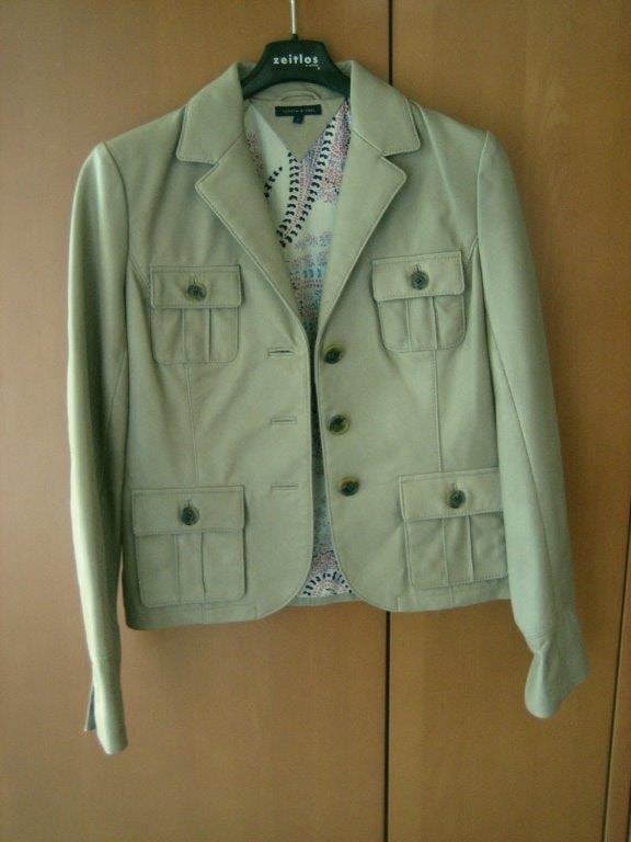Naturelkleurig lamsleren jasje TOMMY HILFIGER 36-38 snazzeys, Kleding | Dames, Maat 38/40 (M), Verzenden, Beige, Nieuw