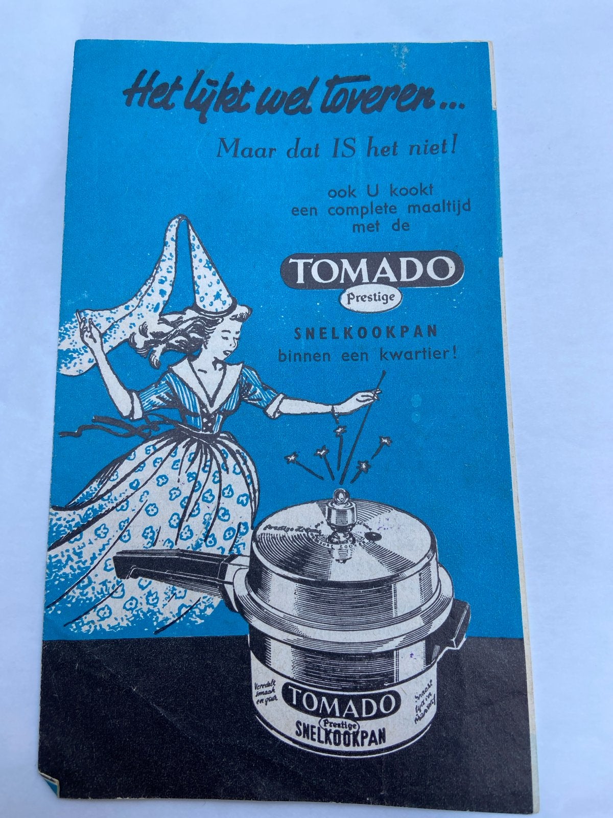 Vintage Tomado Snelkookpan Reclamefolder - Jaren '50, Ophalen of Verzenden, Gebruikt