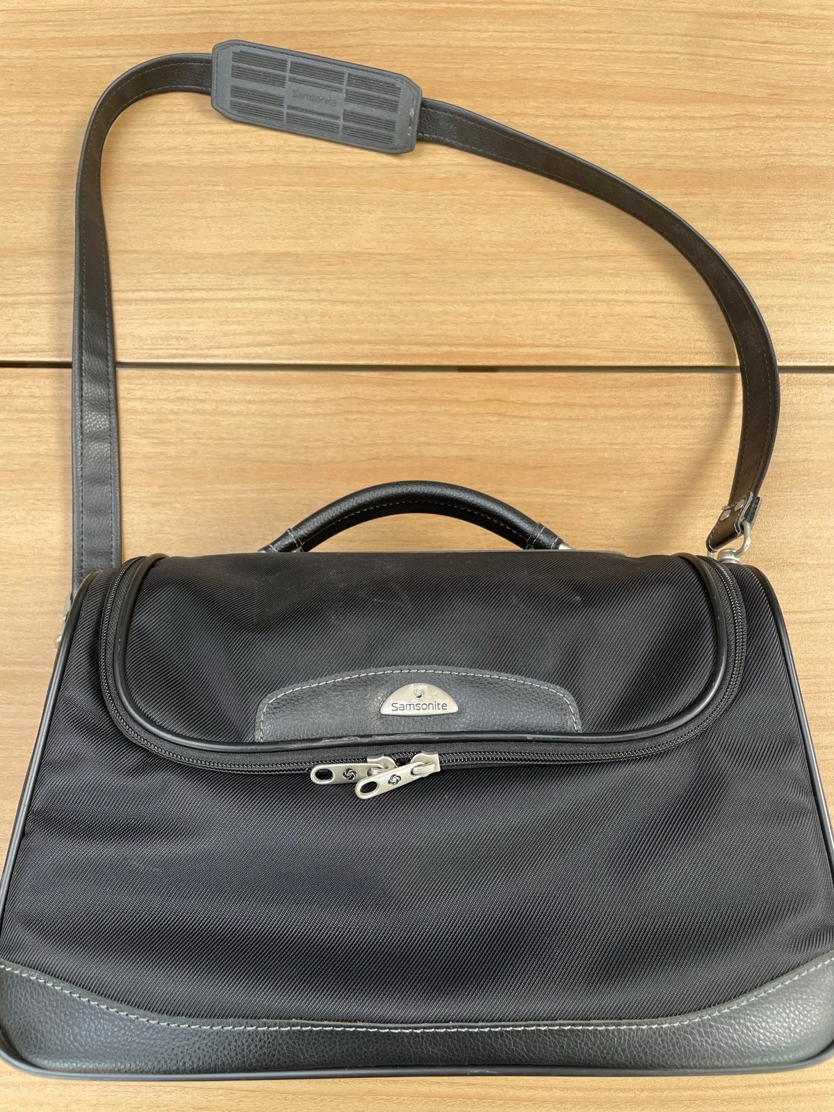 Samsonite beautycase/ Schoudertas - Zwart, Ophalen of Verzenden, Gebruikt, Zwart, Overige merken