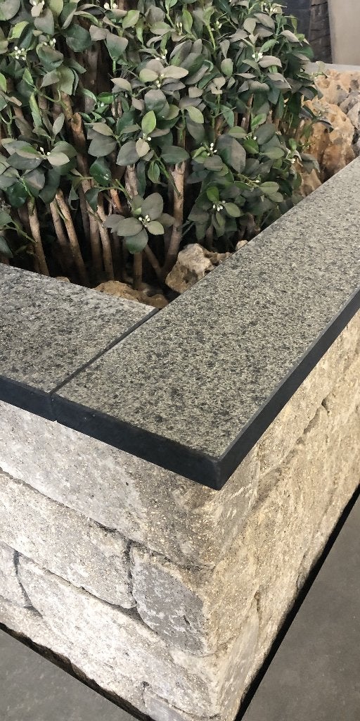 vijverranden muurafdekkers graniet kleurvast glad of ruw opp, Nieuw, Ophalen of Verzenden, Natuursteen, Minder dan 100 cm