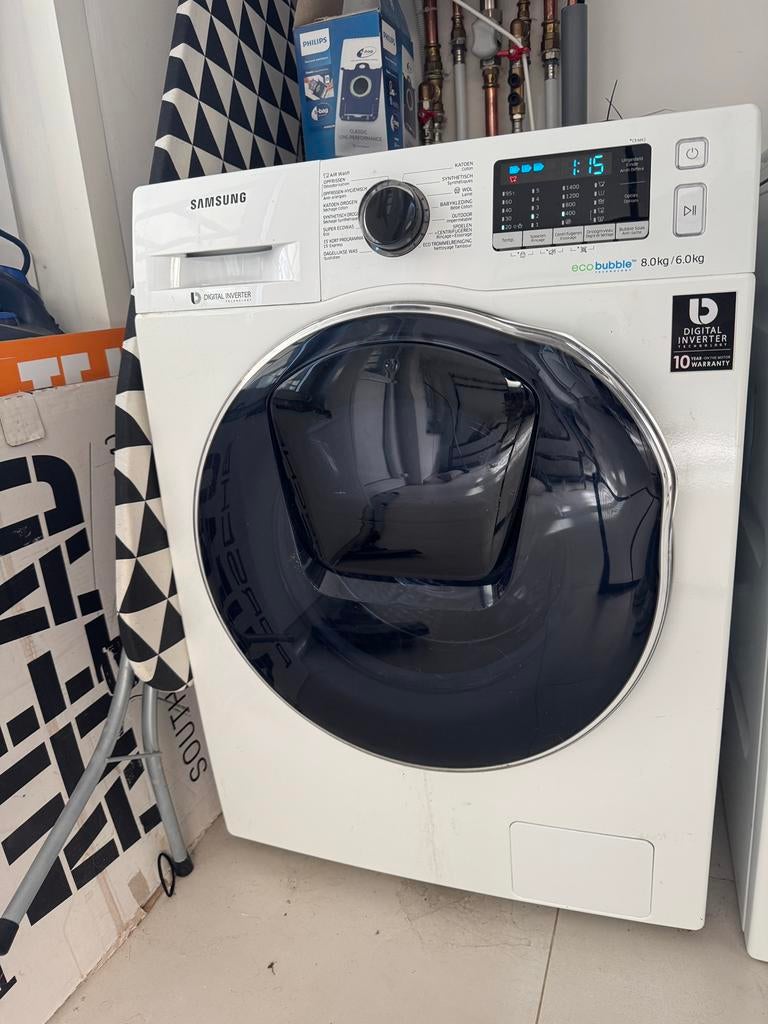 Wasmachine Samsung, Witgoed en Apparatuur, 6 tot 8 kg, Ophalen of Verzenden, Zo goed als nieuw, 85 tot 90 cm