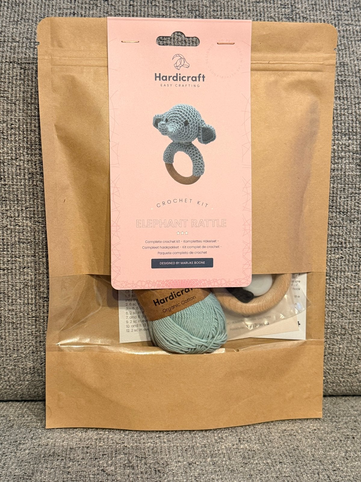 Hardicraft Haakset Olifant Rammelaar - Compleet Pakket, Verzenden, Nieuw, Haken, Overige typen