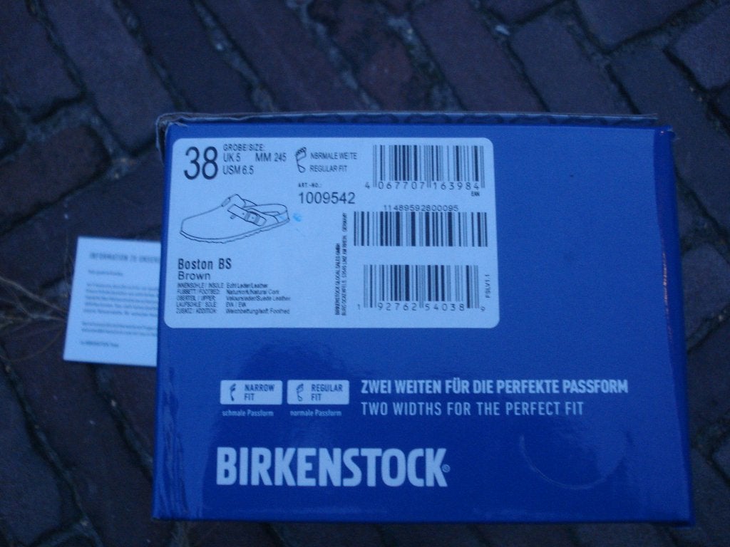 BOSTON BIRKENSTOCKS BRUIN 38 NU GRATIS VERZENDING PER POST