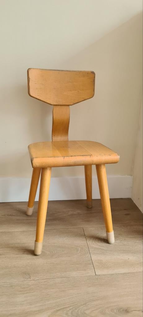 Vintage kinder stoel hout, Ophalen, Gebruikt, Stoel(en)
