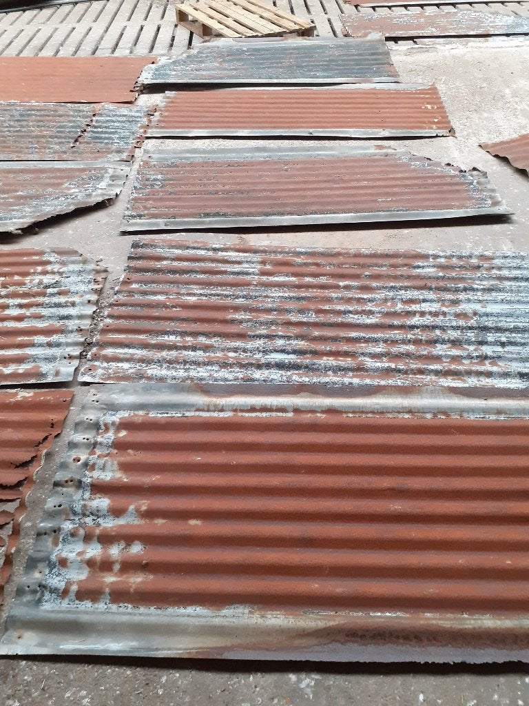 oude, roestige stalen golfplaten, Ophalen, Gebruikt, Overige metalen