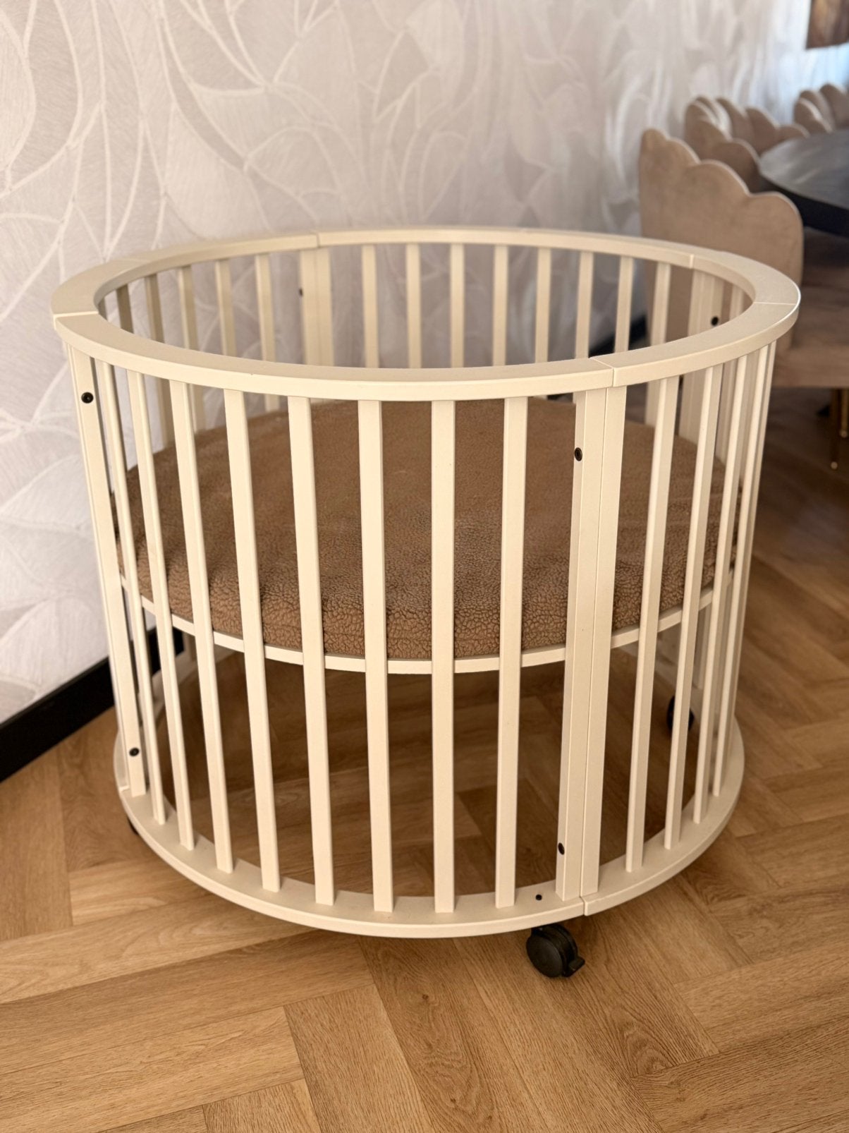 Europe Baby Circa Ronde Box - Oatmeal, Ophalen, Zo goed als nieuw, Rond