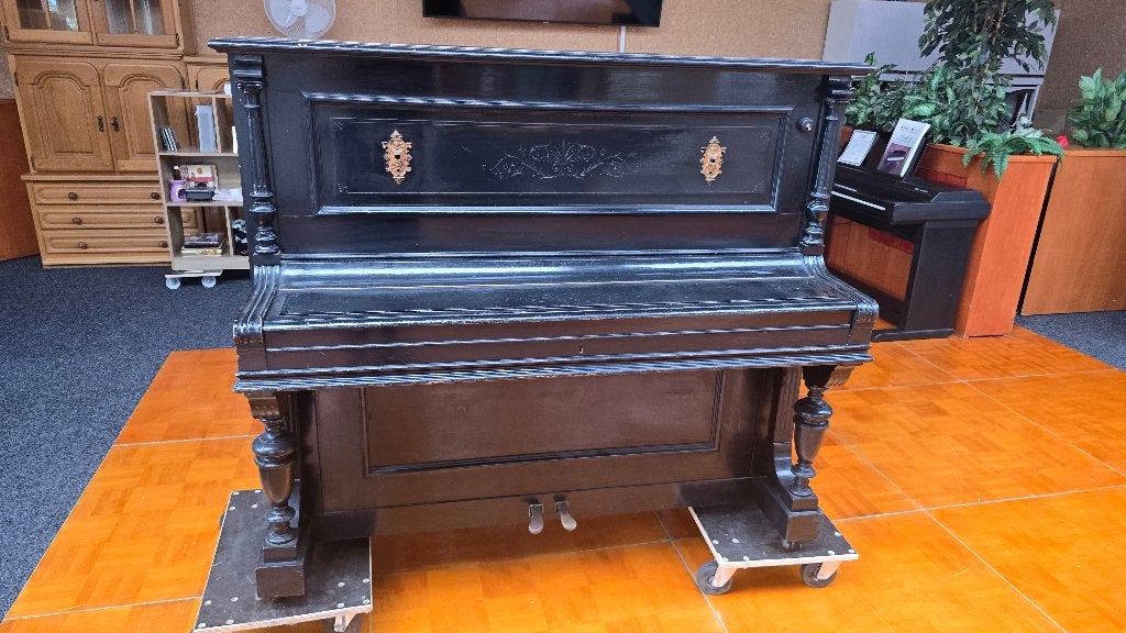 Buffetpiano, Muziek en Instrumenten, Piano's, Ophalen, Gebruikt, Zwart, Piano