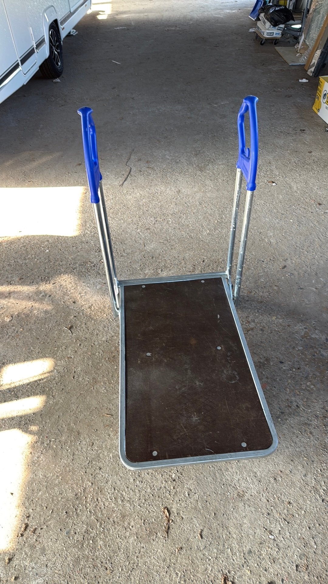 Transport wagen  trolley platte kar, Doe-het-zelf en Verbouw, 100 liter of meer, Ophalen, Zo goed als nieuw, Transportkar
