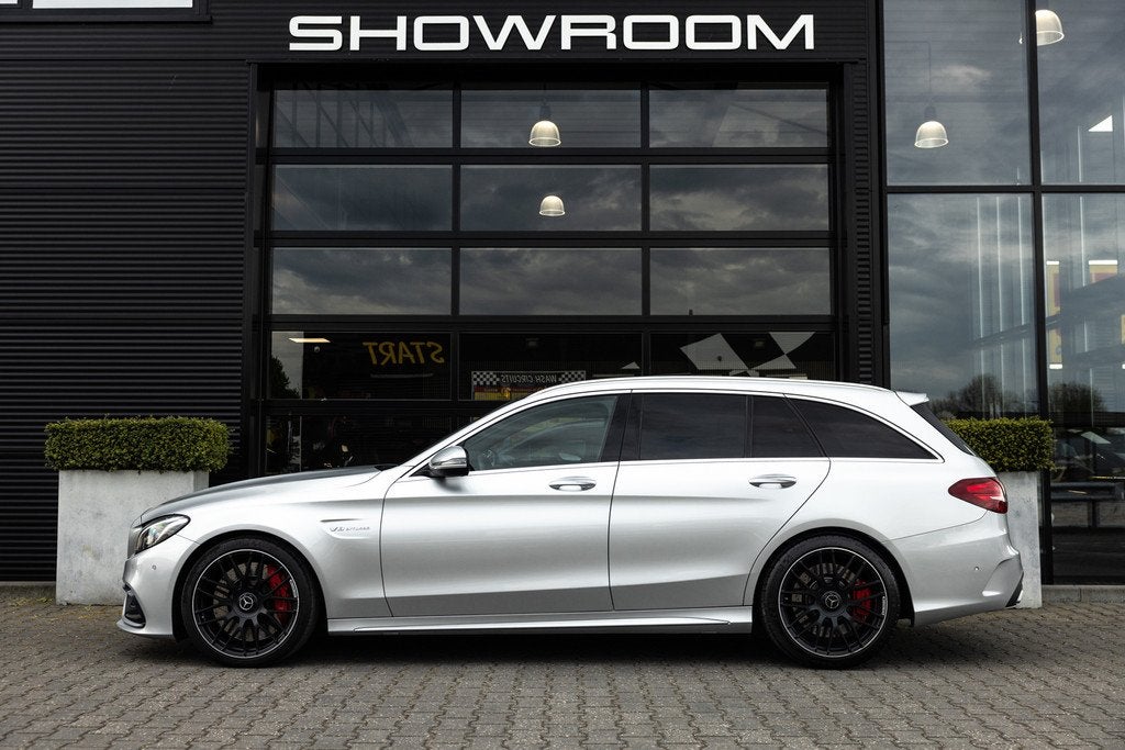 Mercedes-Benz C-klasse Estate AMG 63 S, 510 PK, Pano, Burmes, Auto's, Mercedes-Benz, Automaat, Achterwielaandrijving, Gebruikt