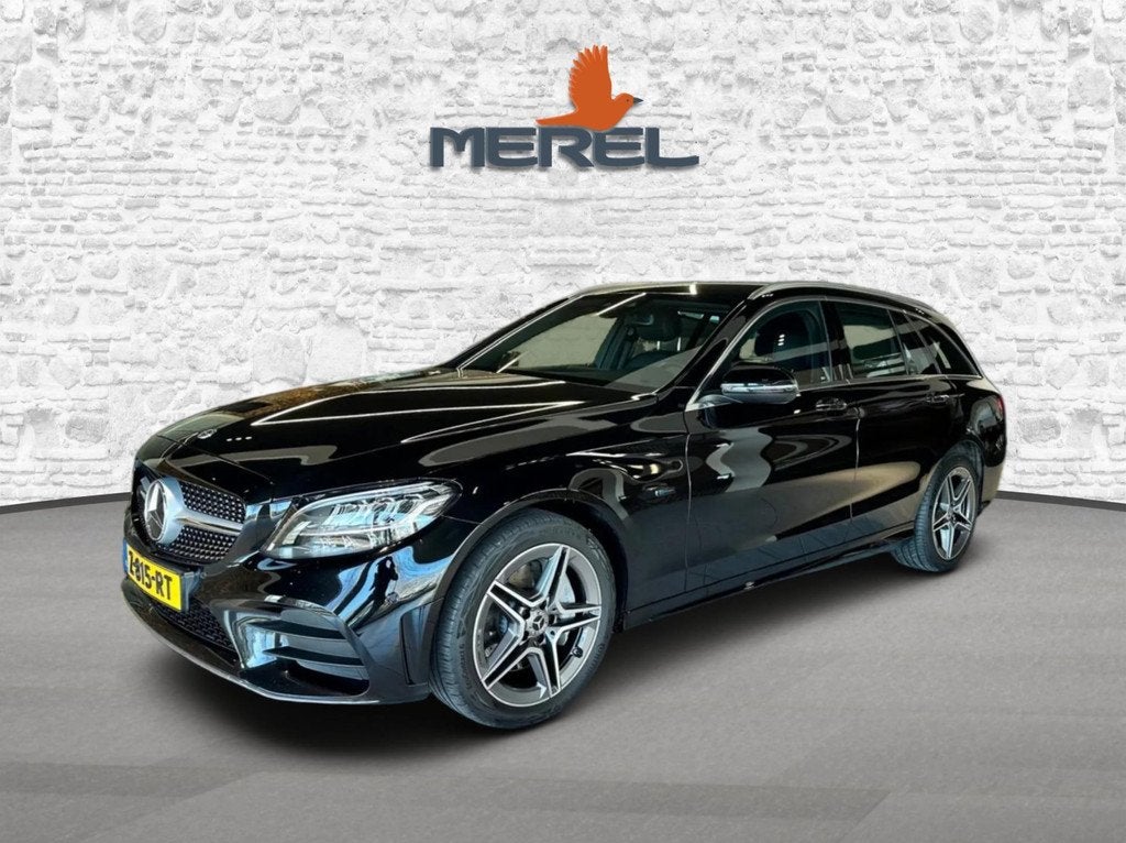 Mercedes-Benz C-klasse Estate 300 de Business Solution AMG L, Auto's, Mercedes-Benz, 4 cilinders, Zwart, 13 kWh, 1950 cc