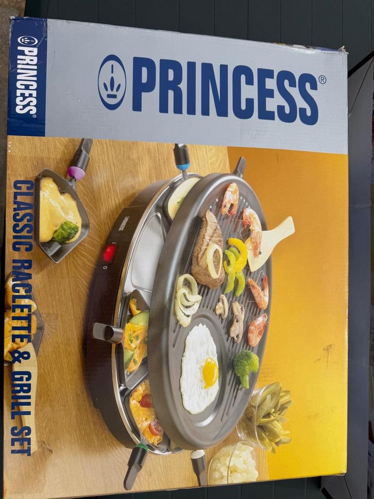 Bakplaat en gourmetset, Ophalen, Gebruikt, 4 t/m 7 personen