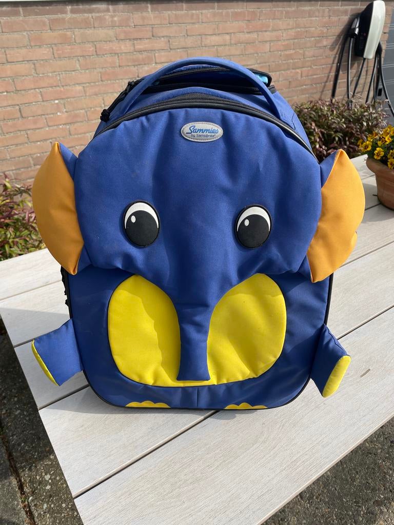 Samsonite Sammies olifant rolkoffer met wieltjes, Sieraden, Tassen en Uiterlijk, Tassen | Schooltassen, Zo goed als nieuw, Overige typen