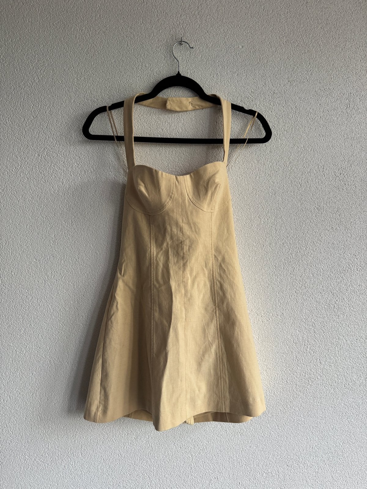 Zara botergele halter zomerse mini jurk, Kleding | Dames, Maat 38/40 (M), Ophalen of Verzenden, Zo goed als nieuw, Zara