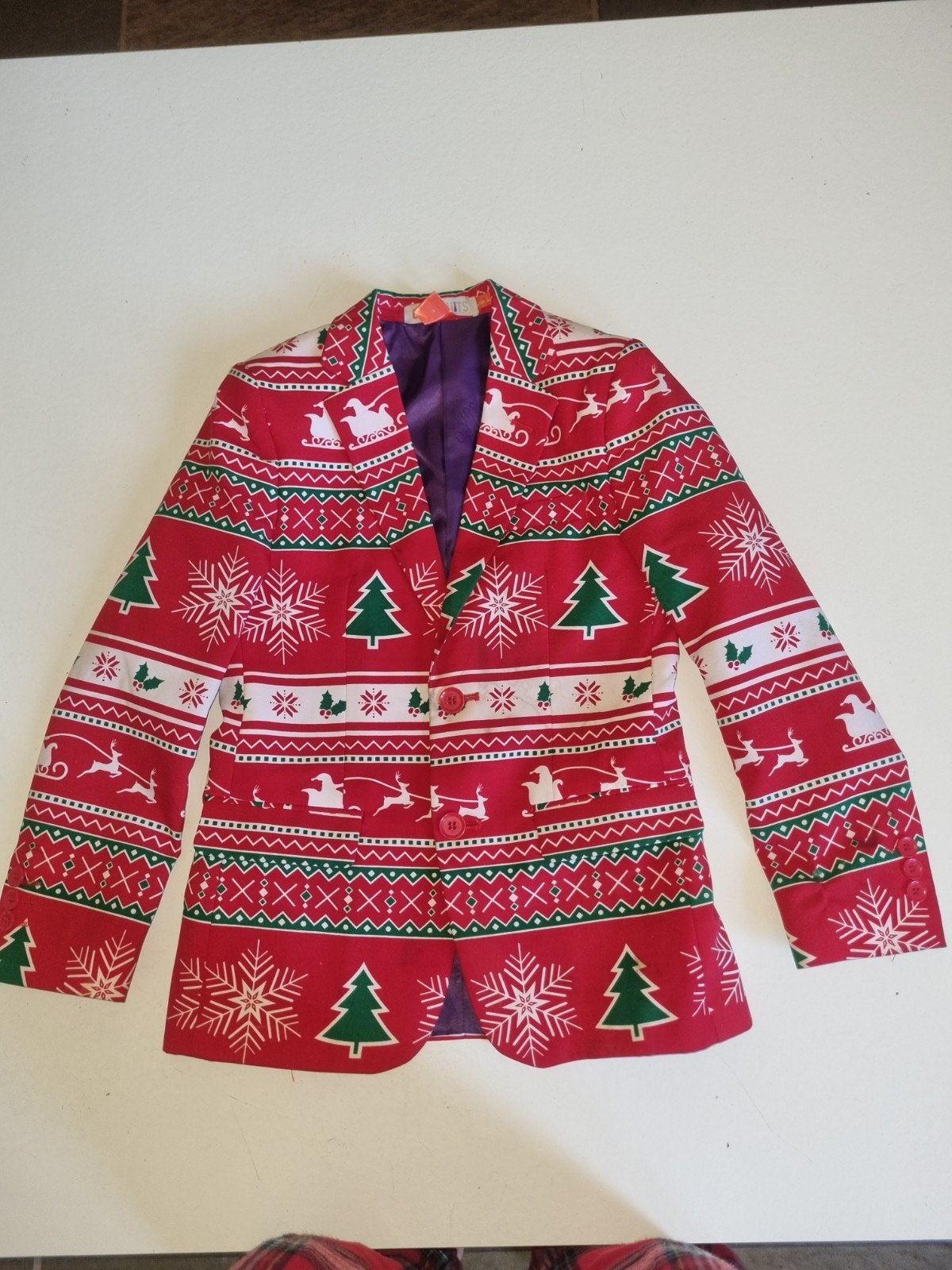 Opposuits Kerstpak voor kinderen - Maat 134/140, Ophalen, Gebruikt, Jongen of Meisje, Opposuits