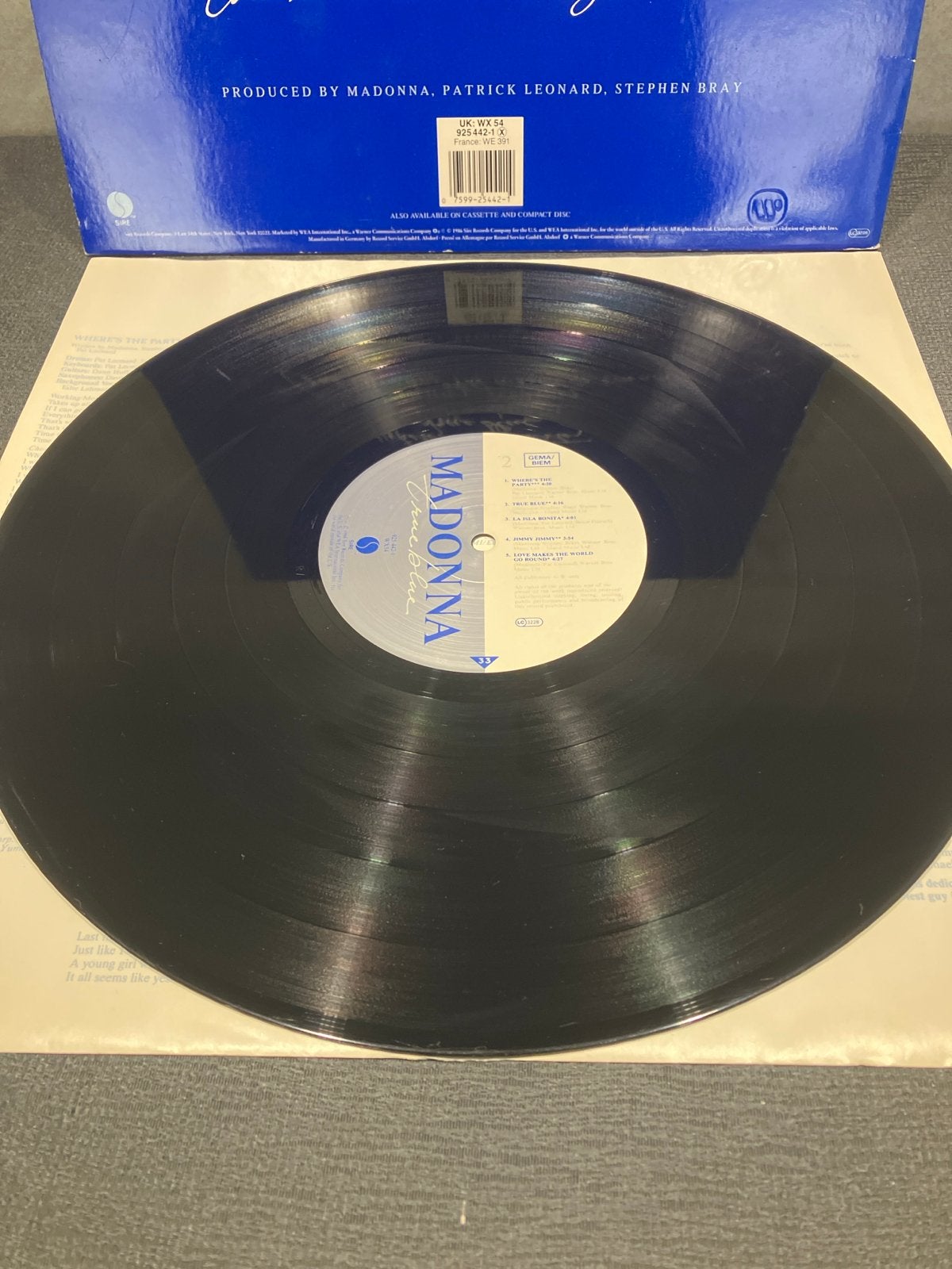 Madonna - True Blue, LP, Gebruikt, Pop, Originele persing