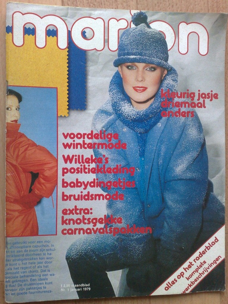 Marion kledingpatronen januari 1979 ,o. a. carnaval patronen, Verzenden, Zo goed als nieuw, Vrouw, Marion